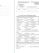 Đề kiểm tra chất lượng 8 tuần học kì II môn Tiếng Anh Lớp 10 - Mã đề 6688 - Năm học 2018-2019 - Trường THPT Trần Nhân Tông
